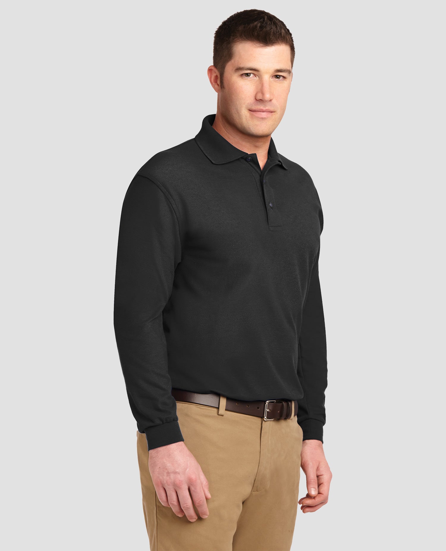 Port Authority Silk Touch Long Sleeve Polo K500LS