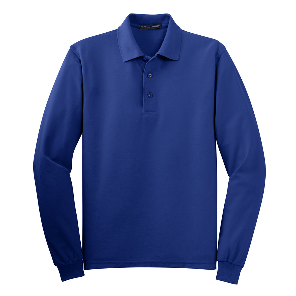 Port Authority Silk Touch Long Sleeve Polo K500LS