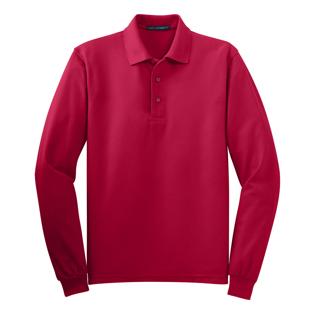 Port Authority Silk Touch Long Sleeve Polo K500LS