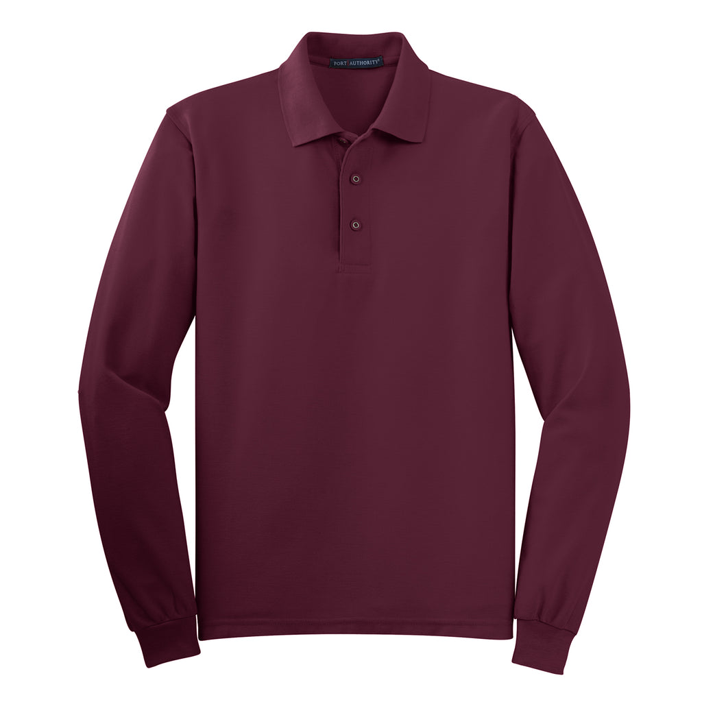 Port Authority Silk Touch Long Sleeve Polo K500LS