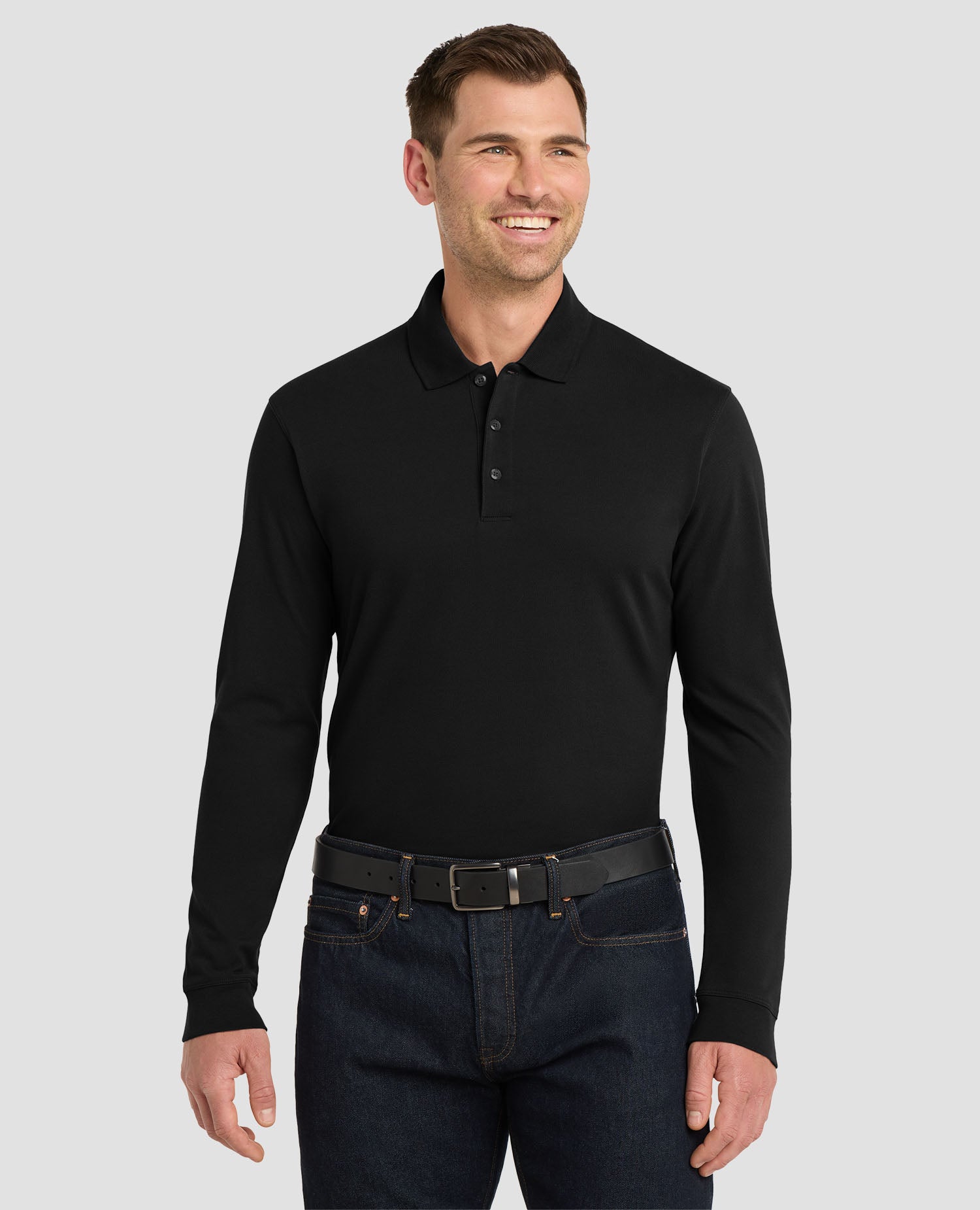 Port Authority EZCotton Long Sleeve Polo K8000LS