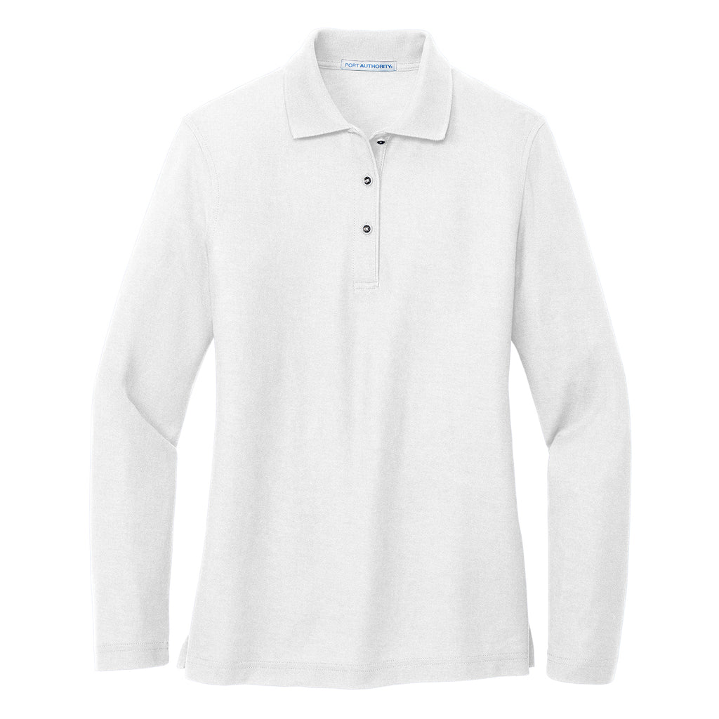 Port Authority Women's Silk Touch Long Sleeve Polo L500LS