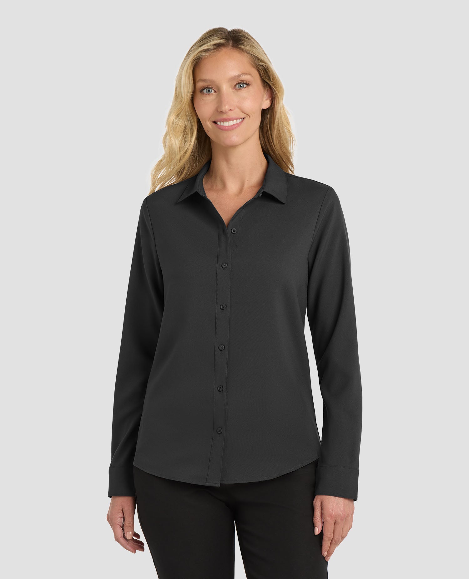 Port Authority Women's Long Sleeve Performance Staff Shirt - LW401