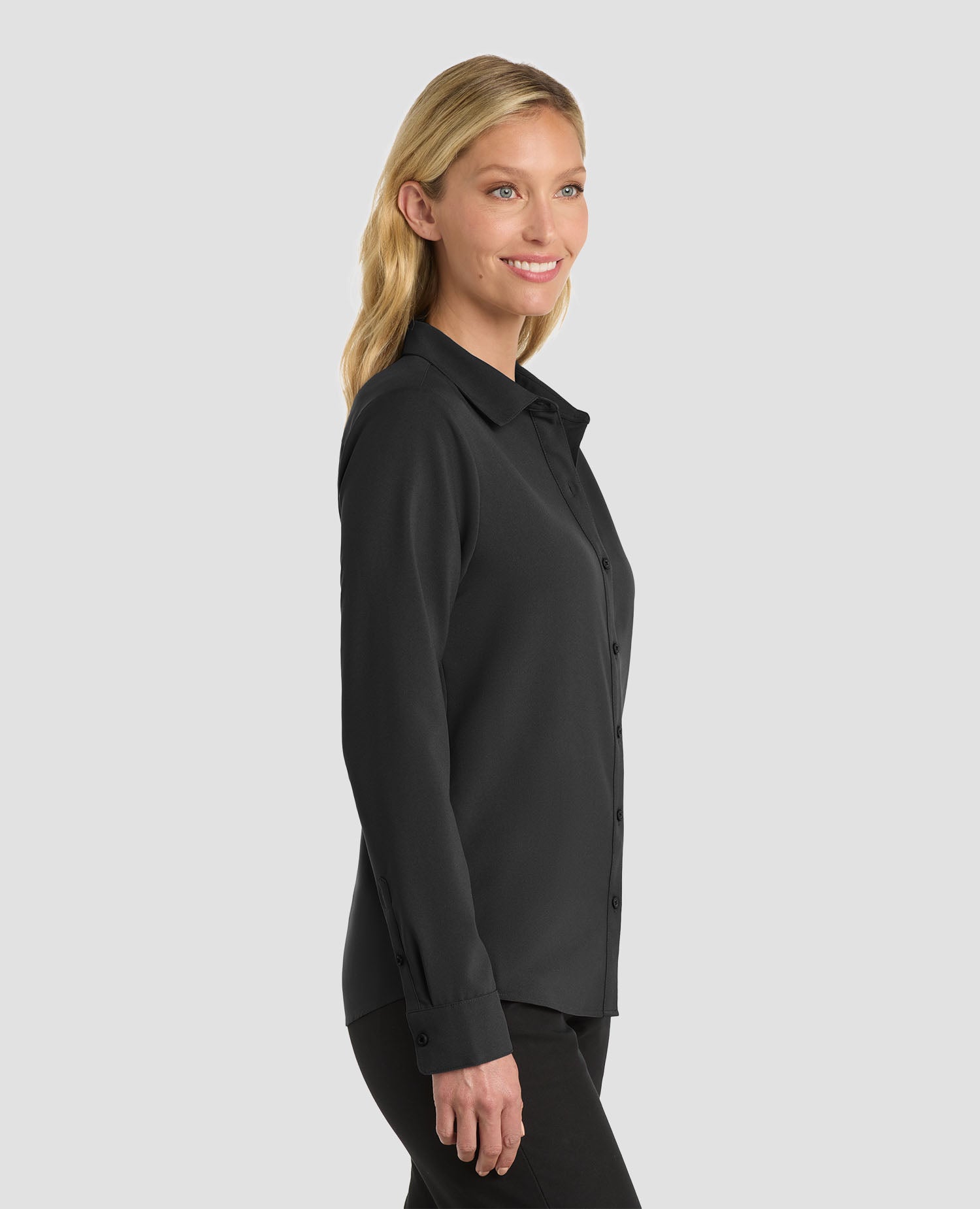 Port Authority Women's Long Sleeve Performance Staff Shirt - LW401