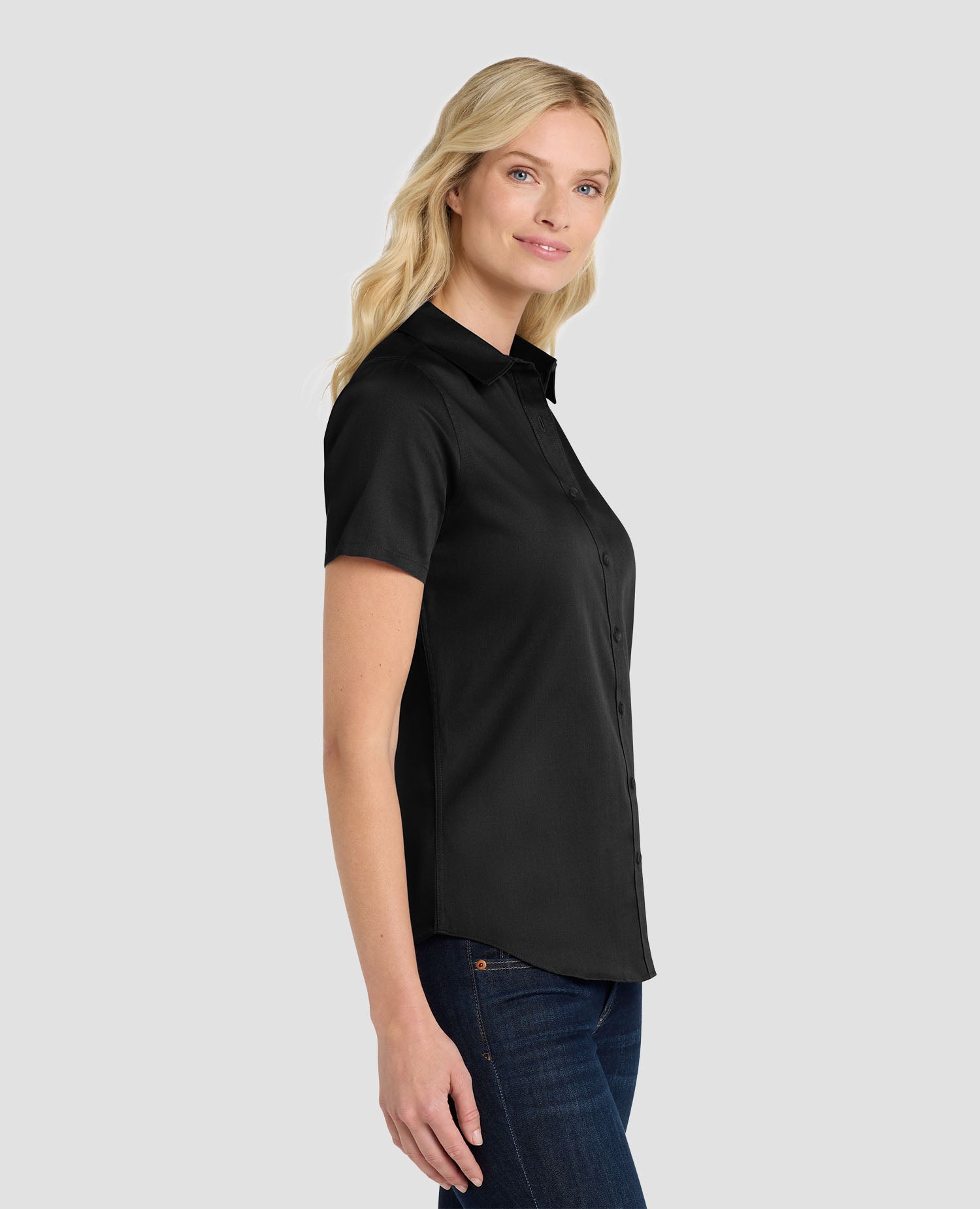 Port Authority Ladies Short Sleeve SuperPro React Twill Shirt - LW809