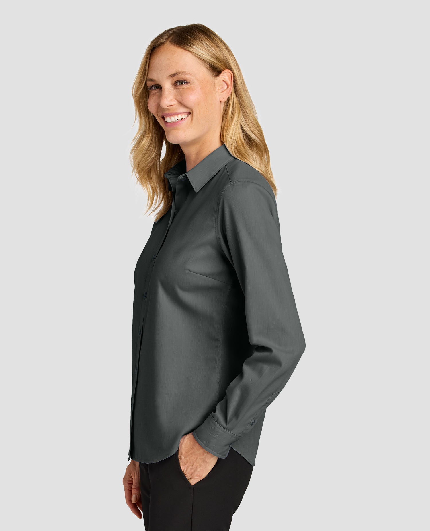 Port Authority Women’s Long Sleeve Nailhead Easy Care Shirt - LW816