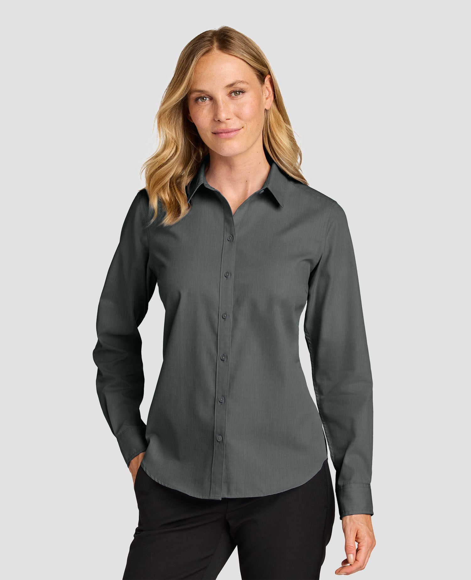 Port Authority Women’s Long Sleeve Nailhead Easy Care Shirt - LW816