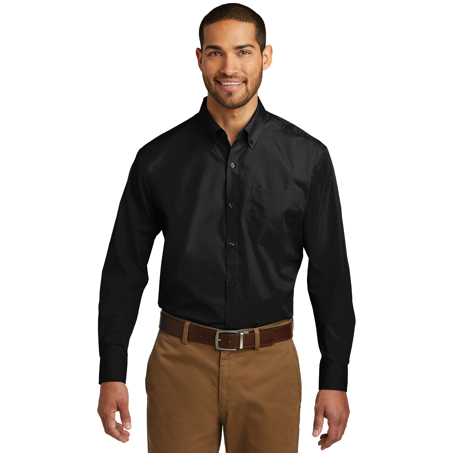 Port Authority Long Sleeve Carefree Poplin Shirt W100