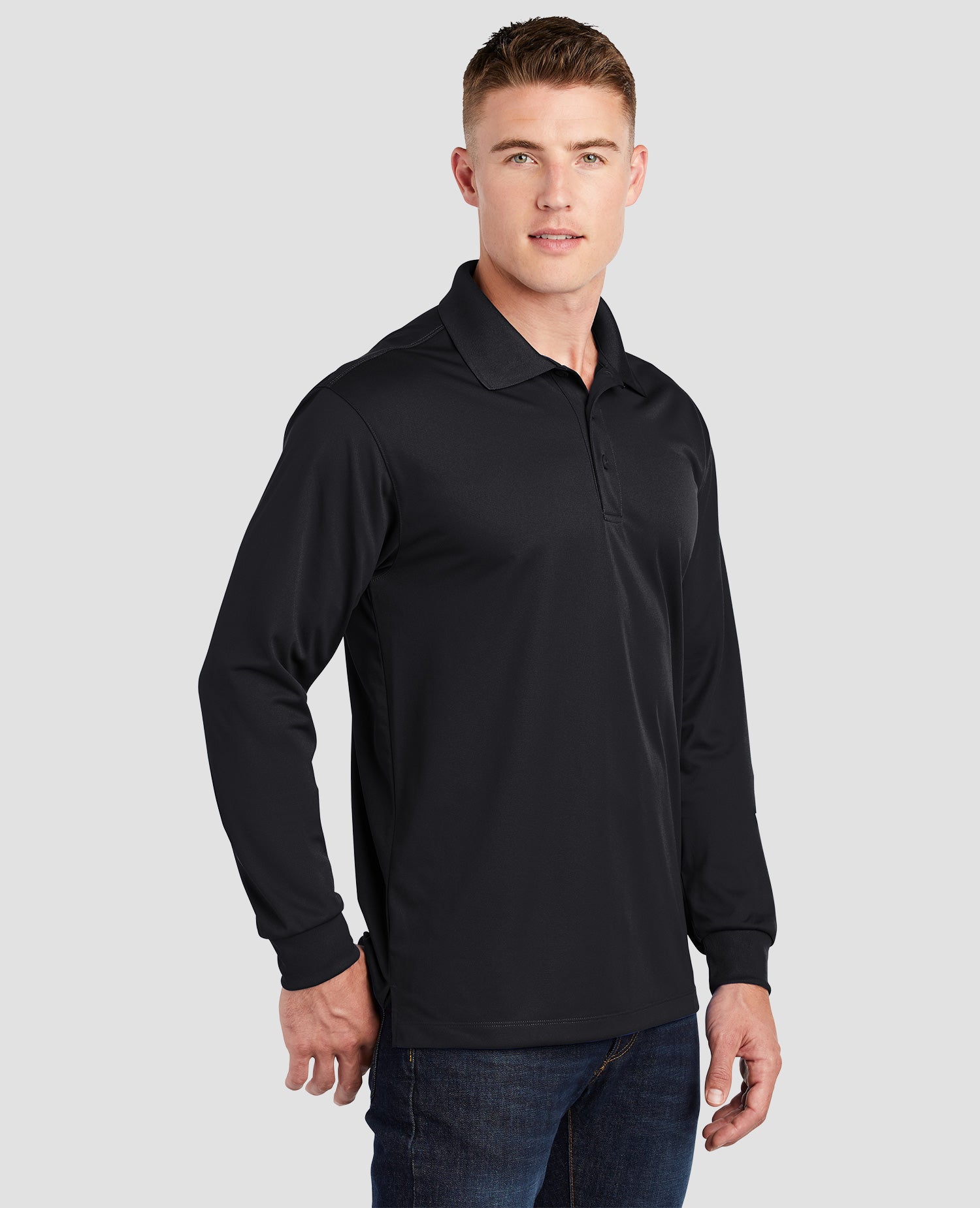 Sport-Tek Long Sleeve Micropique Sport-Wick Polo ST657