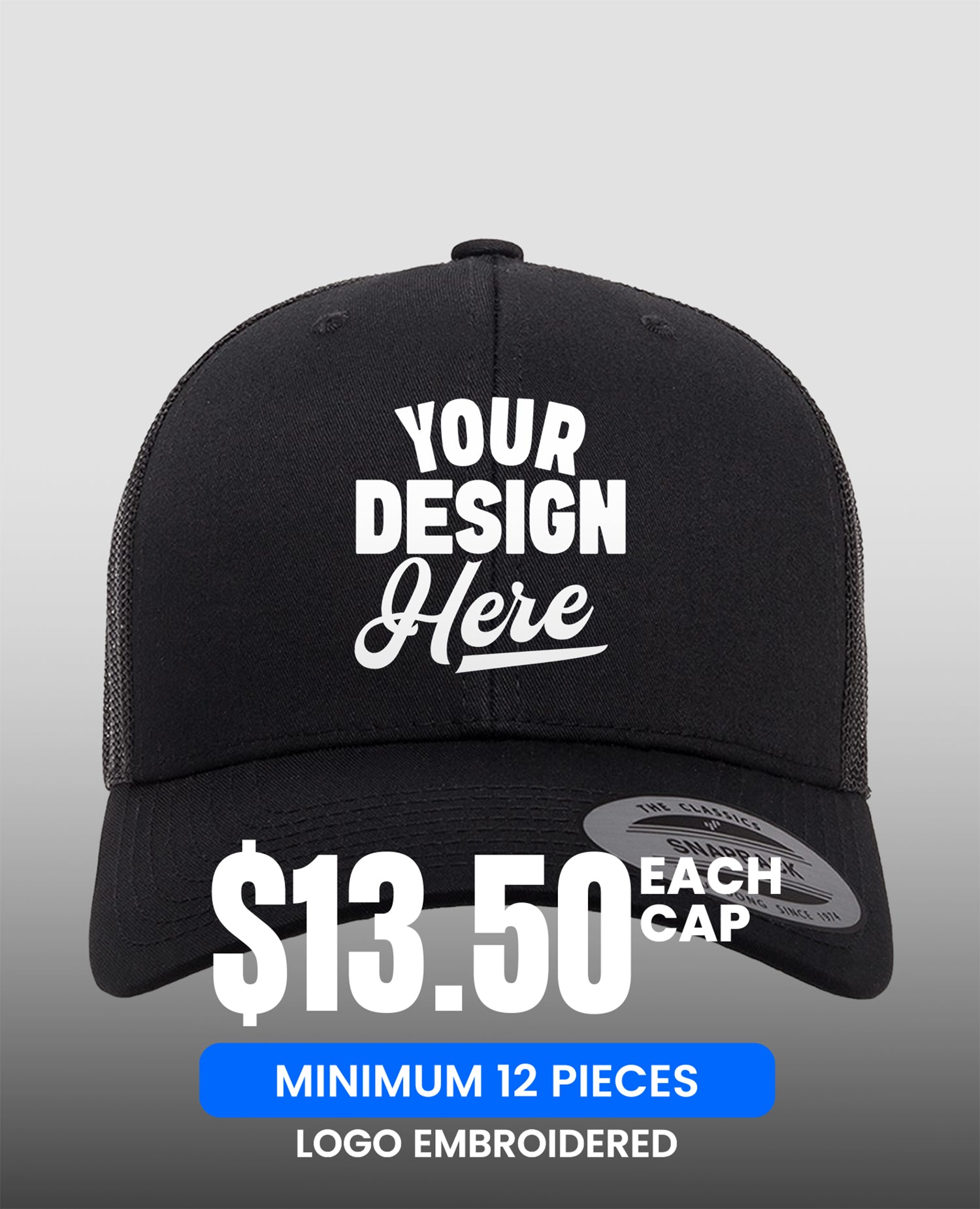 YP Classics - Retro Trucker Cap - 6606 (Package Deal) $13.50